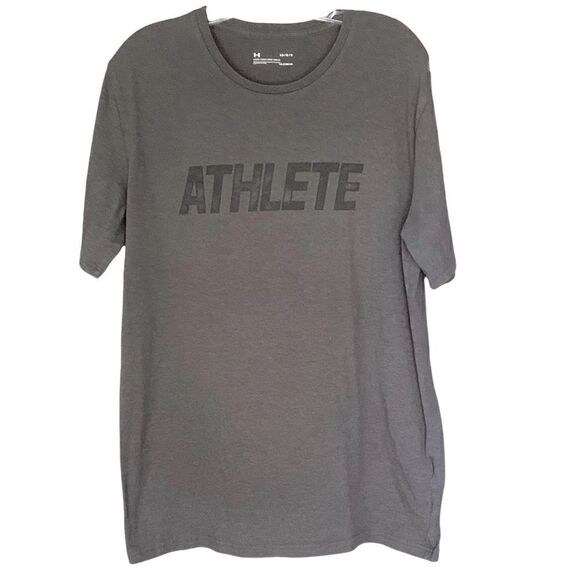 Under Armour Athlete Gray Loose Short Sleeve Tee Sz L - Picture 1 of 3